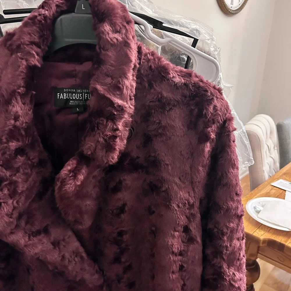 Fabulous Furs Rich Sculpted Merlot Mink - Picture 7 of 11
